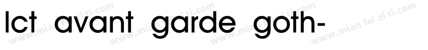 lct avant garde goth字体转换